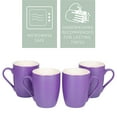 thumbnail image 4 of Elanze Designs 10 Ounce Ceramic Decorative Laser Engraved Giftable Novelty Tea Coffee Cup Mug Passion Purple Hippo Wise Fierce Determined Curious, 4 of 4