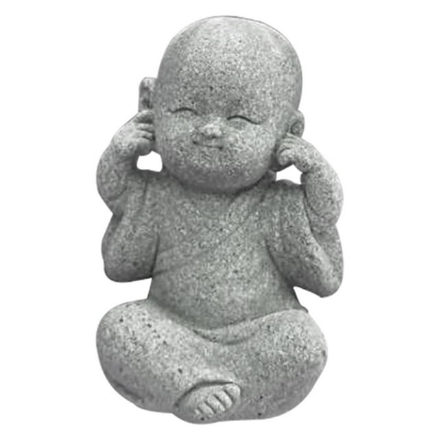 Mini Buddha Statue Pet Miniature Buddha Figurine Chinese Style Table Decoration Fengshui Ornament Decorative Not Listen A
