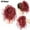 A, variant on Multicolor High Temperature Synthetic Wig - Elastic Band Messy Bun Style Natural Fiber Hairpiece