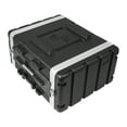thumbnail image 5 of Sound Town Lightweight 6U PA DJ Rack/Flight/Road Case with 5U Rack Space, ABS Construction, 19” Depth, Retractable Handle, Wheels and Heavy-Duty Latches (STRC-A6UT), 5 of 8