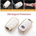 thumbnail image 4 of HSHDLDF pour Kia Housse de Porte-Clés, Étui de Clé Compatible avec Kia Forte Koup Optima Rio Sedona Sorento Soul EV Sportage NIRO Forte Télécommande Intelligente Protecteur de Clé, 4 of 6