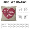 thumbnail image 5 of ONETECH  Valentines Day Pillow Covers Heart Lock Valentines Day Decorations, Love You More Than I Can Say Throw Pillow Covers for Couch, Valentines Day Gifts for Him/Her, 5 of 5