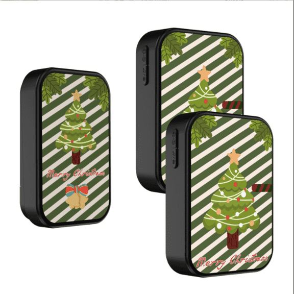 DUANJY Wireless Doorbell, Christmas Waterproof Door Chime with 1 Battery Push Button & 2 Plug-In Receiver for 500ft 433 MHz Long Range, 38 Melodies & 4 Volume Adjustable Levels, Black