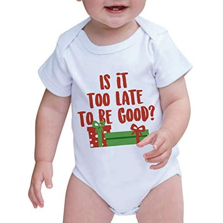 

7 ate 9 Apparel Kid s Funny Christmas Onepiece White