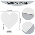 thumbnail image 6 of 12pcs 12 pcs Heart Painting Canvas Panels Blank Canvas Drawing Boards for Oil & Acrylic Painting Students Artist Hobby Painters and Beginners 15x15cm, 6 of 9