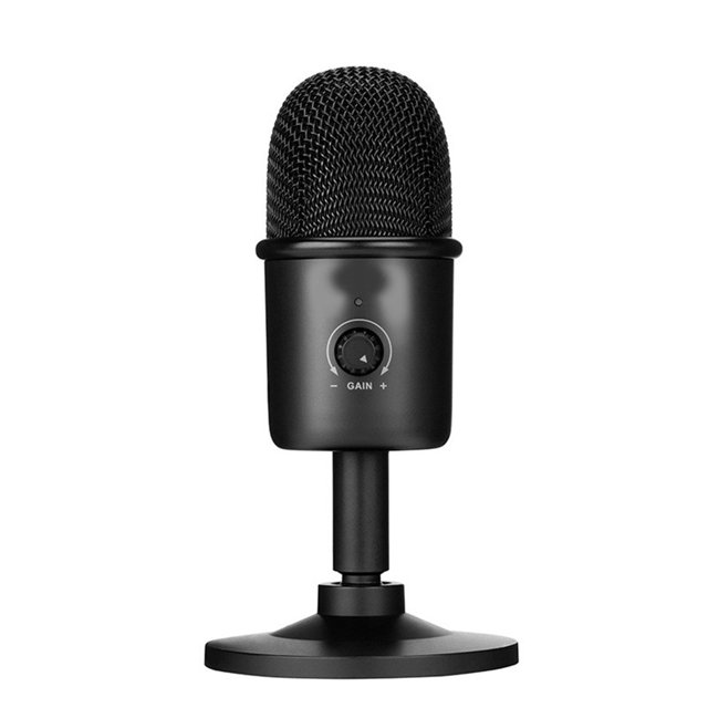 Inteprter Transmisión en vivo Video Chat micrófono condensador portátil de ajustable ordenador portátil USB Mic escritorio PC accesorio Cables de audio/vídeo