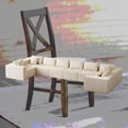 thumbnail image 4 of Modern Corduroy L-Shaped Sectional Sofa 188-Inch for Living Room, 4 of 13