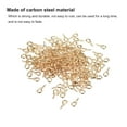 thumbnail image 4 of 500 Pack Small Screw Eye Hooks Mini Eyelets Screws, 4.5x10x1.2mm, Light Gold, 4 of 5