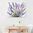 thumbnail image 3 of JRXY Lavender Canvas Wall Art Purple Flower Picture Print Floral Plants Painting Minimalism Poster Artwork for Home Living Room Bedroom Bathroom Office Decor Framed(Flowers-1,12.00"x12.00") picture 3, 3 of 5