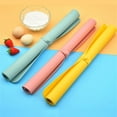 thumbnail image 4 of Extra Large Silicone Pastry Mat - Non Slip Non Stick Baking, 23.6x15.7in Counter Protector - Double Thickness, Heat Resistant Kitchen Accessory, Pink, 4 of 7