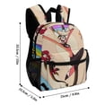 thumbnail image 2 of Animated Comedy Hazbin Hotel Backpack Daypack School Bag Lightweight Bookbag Shoulders Satchel Adjustable Rucksack Travel Bag 13in, 2 of 8
