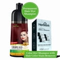 thumbnail image 2 of (6 pack) Herbishh Hair Color Shampoo For Gray Hair – Grape Red Hair Dye Shampoo 3 In 1 | Ammonia-Free 500ml + Color Stain Remover | Hair Color Shampoo For Men & Women, 2 of 4