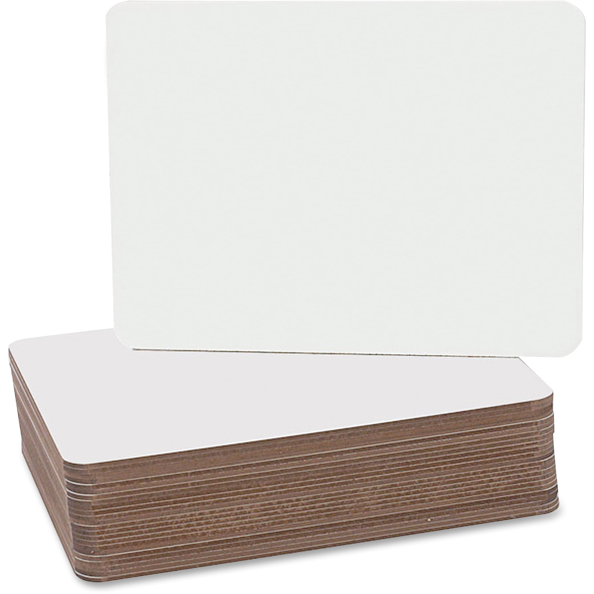 Flipside Round Corners Dry Erase Lap Board, 9.5" x 12", White, 24Count