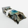 thumbnail image 2 of Ambesonne Fantasy Scenery Bedding Set 3 Pcs, Oriental Room Ocean, Twin, Coconut Blue and Turquoise, 2 of 2