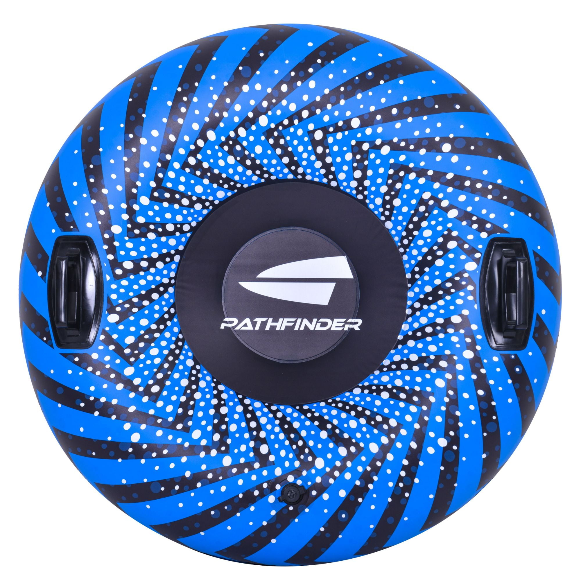 Pool Central Inflatable Ride-On Pool Float or Snow Tube - 37" - Blue and Black