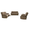 thumbnail image 1 of CorLiving 3pc Plush Power Reclining Chenille Fabric Sofa Set with USB Ports, 1 of 9