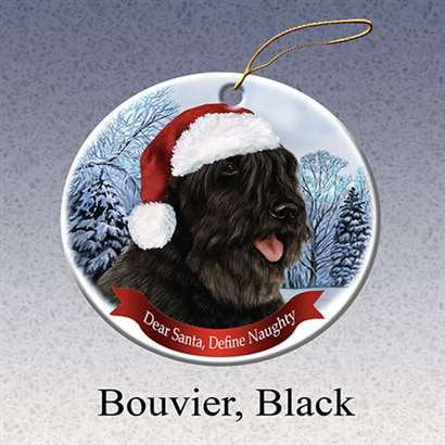 Northern Lights Bouvier Fawn Pet Gift Personalized Christmas Ornaments