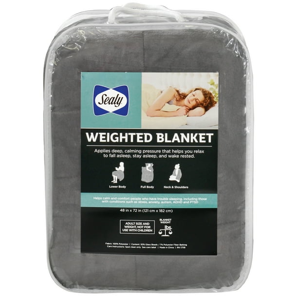 Sealy Quilted Plush Weighted Blanket