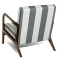 thumbnail image 5 of Prime Garden Modern Accent Arm Chair Upholstered,White/Grey, 5 of 7