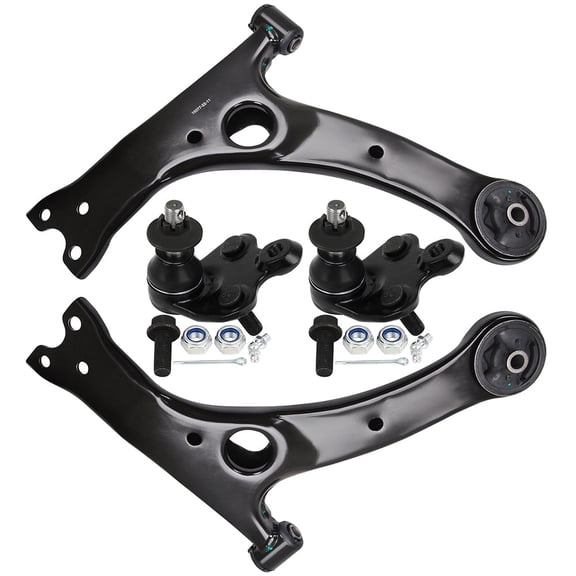 SCITOO 4pcs Front Suspension Kit Lower Control Arm Lower Ball Joint Fit 2004-2009 For Toyota Prius