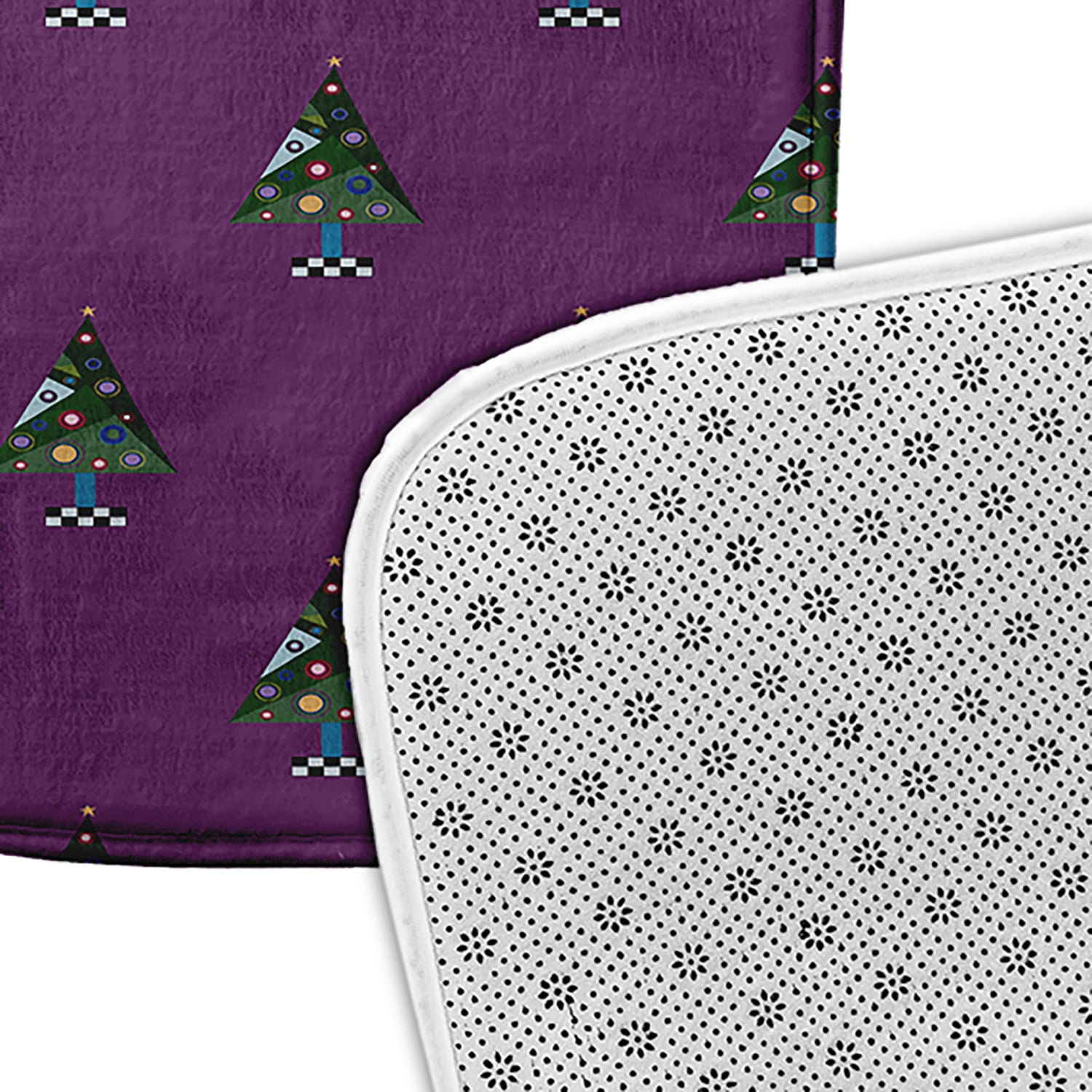 Simply Daisy Crazy Christmas Pet Feeding Mat for Dogs and Cats