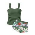 thumbnail image 4 of RTKFRFLM Girls Two Piece Summer Casual Printed Swimsuit Trendy Tankini Sets Beach Bathing Suit for Big Kids Teens, Size 9-15 Years, 4 of 4