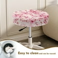 thumbnail image 3 of SEANATIVE Cherry Blossom Round Stool Covers Non Slip Round Stool Cushion Slipcover Size L 2 Piece Stool Seat Replacement Cover for Bar & Dining Room 14"-16", 3 of 7