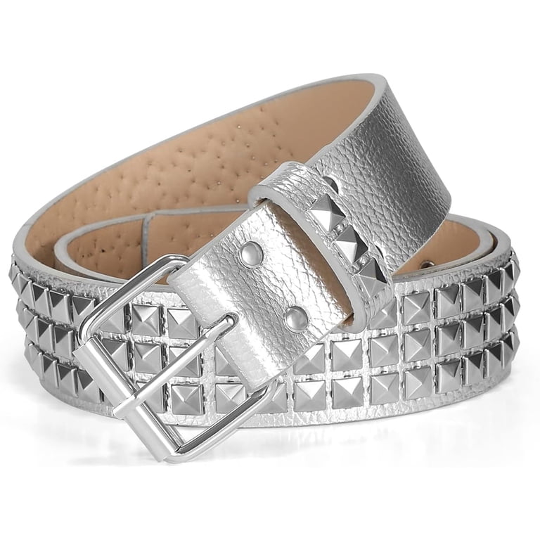XIATIAN Studded Belt Metal Punk Rock Rivet Belts for Women  display picture 1