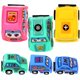 thumbnail image 1 of 6Pcs Divertido juguete de retroceso para niños Mini vehículos de ingeniería Modelo de juguetes Juguetes inerciales para automóviles Juguetes educativos tempranos, 1 of 5