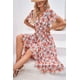 thumbnail image 5 of Vestido PRETTYGARDEN Bohemio Floral Grande con Escote en V y Cruzado para Verano, 5 of 7