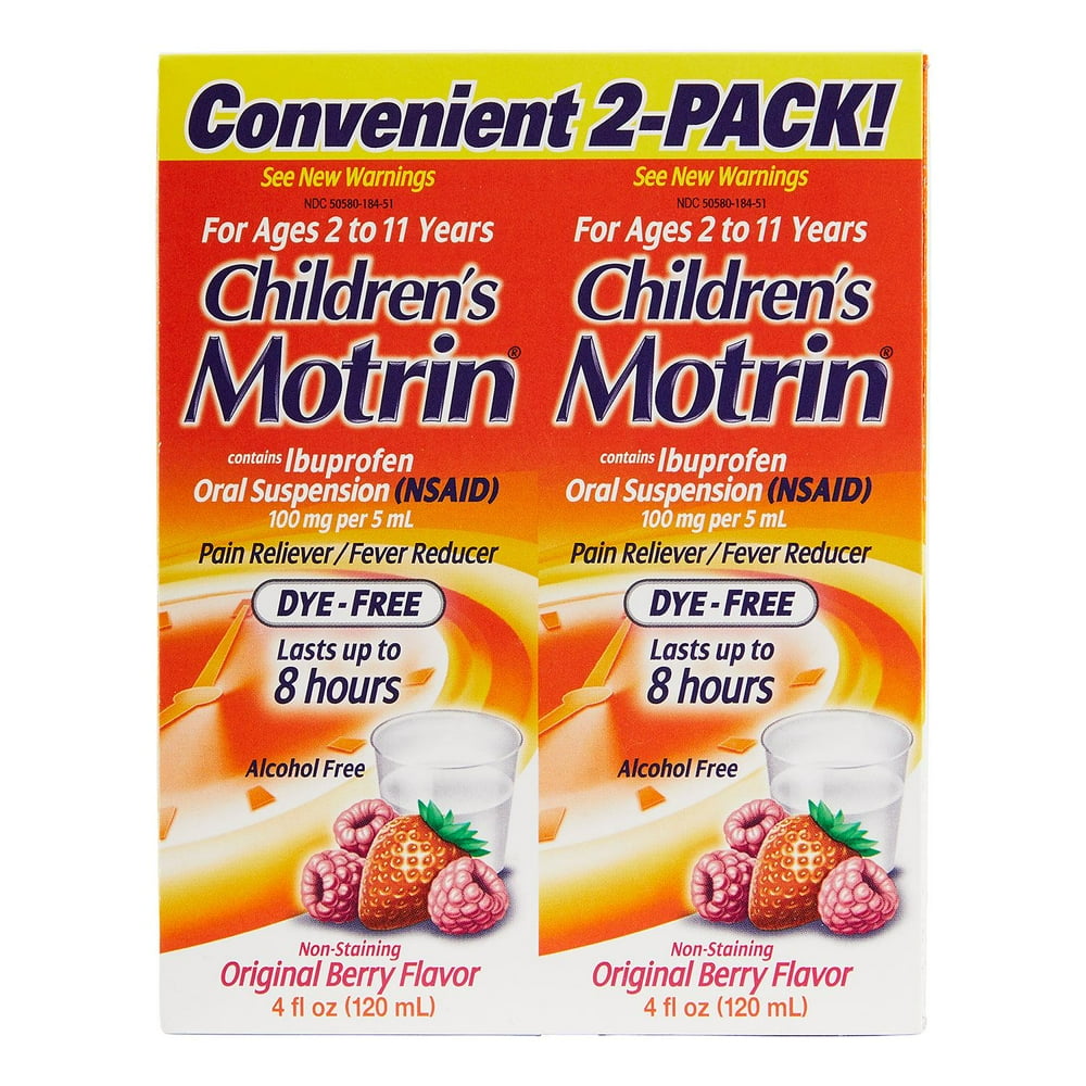 Children's Motrin Original Berry Oral Suspension (4 Ounce, 2 Pack