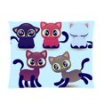 thumbnail image 1 of BSDHOME Cute Cats Picture Pillow Case 20x30 inches Two Sides Print, 1 of 1