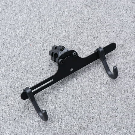 IDEANATEGRATE Bicycle Storage Racks 1Set Heavy Duty Steel Wall Mount Bike Hanger Black