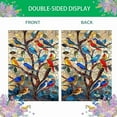 thumbnail image 4 of Stained Glass Hummingbird Garden Flags for Outside Spring Summer House Flag Flowers Large Burlap Yard Flag 28x40 Inch Double Sided Seasonal Outside Decoration, 4 of 13
