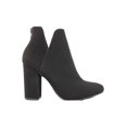 thumbnail image 2 of BOTAS BOTINES TACONES MILAGROS DAMA MUJER NEGRO GAMUZA 8012 LEON 8012p, 2 of 3
