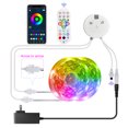thumbnail image 1 of Cinta LED 7,5 m Banda LED 5050 RGB 135 LED Banda multicolor flexible flexible con control remoto de 24 teclas, sincronizar con música, para decoración de fiesta para Cham House ZefeiWu 1327534210057, 1 of 1