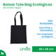 thumbnail image 2 of Paquete de 10 Bolsas Tote Bag de Loneta Ecológica 100% Algodón | Bolsa Reutilizable de Tela para Compras, Supermercado o Playa | Bolsas de Regalo Mayoreo Personalizables | 40 x 35 cm, 2 of 6