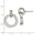 thumbnail image 3 of Primal Steel Stainless Steel Intertwined Circles Post Dangle Earrings, 3 of 7