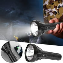 RKZDSR LED Torch 100000 Lumens High Power Super Bright Powerful Flashlight, USB Rechargeable 5 Modes Military Torch Light Outdoor Searchlight With Rechargeable Battery