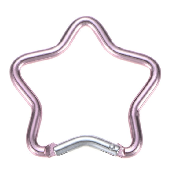 Uxcell Heart Shaped Snap Clip [1 Pack] - Keychain Clip Spring Snap Hook [Pink/Aluminum Alloy]