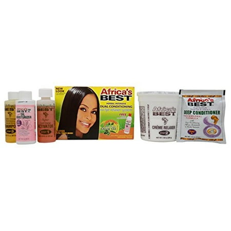 No-Lye Relaxer System Super, Deep penetrating conditioners nourish hair By Africa's