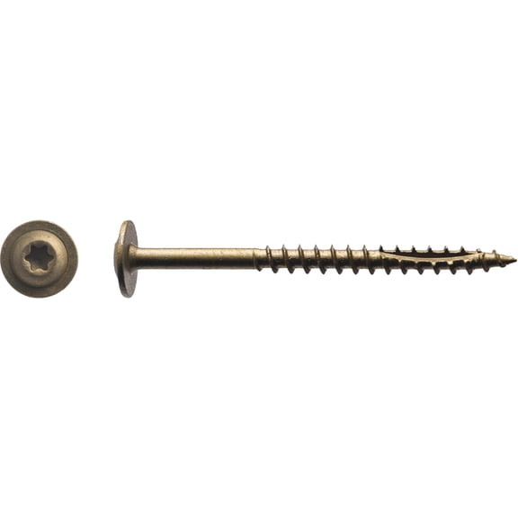 Western Builders Supply Cabinet Screw Timber Screw 8 x 2 Star Bronze - 1 Lb, 8 x 2 In