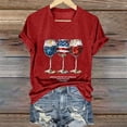 thumbnail image 5 of Womens Shirts Summer 250Th Anniversary Usa for Women 1776 2026 Patriotic American Flag V Neck T July 4Th Graphic Tee 250 Anniversary Usa Shirt Women Red XL, 5 of 5