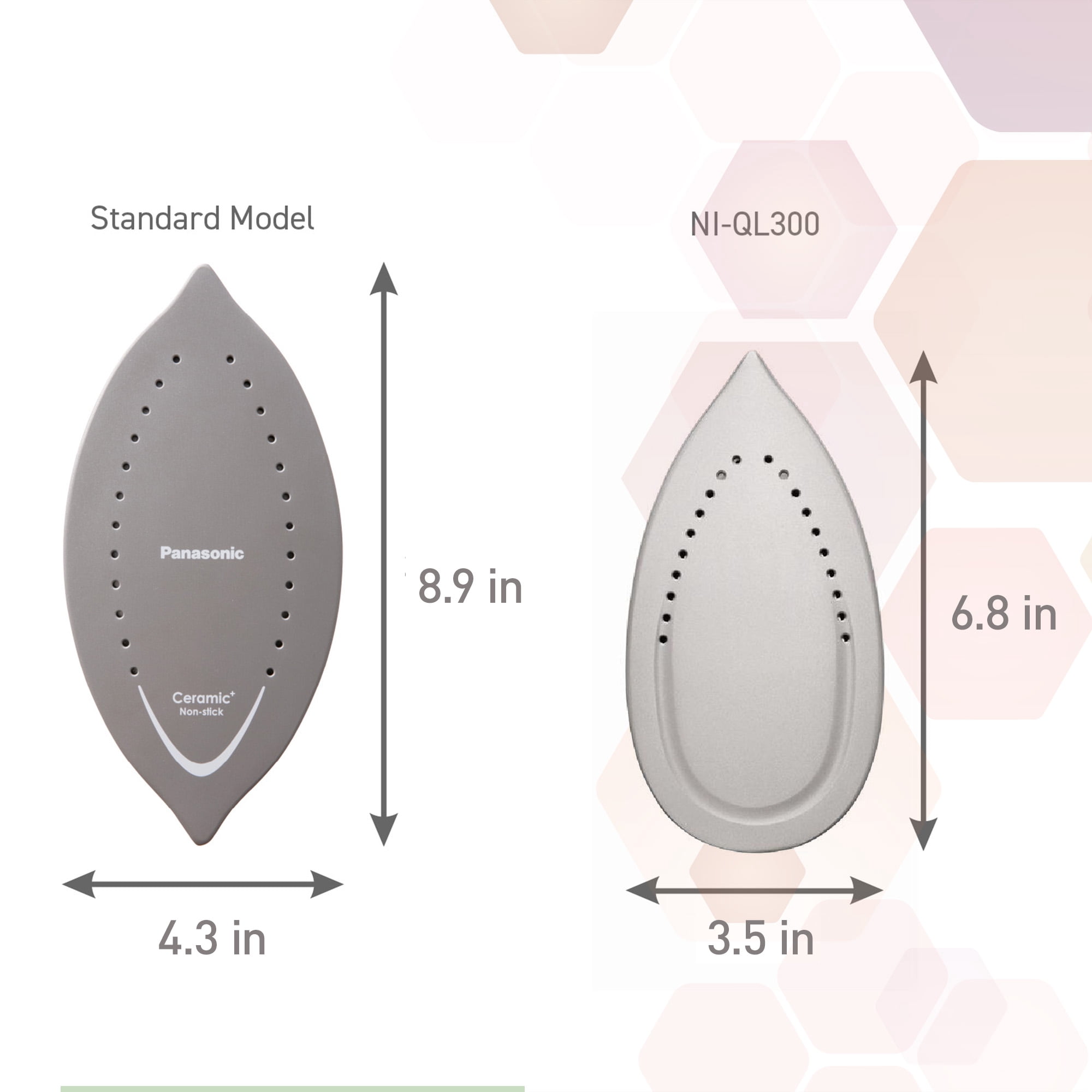 Panasonic Cordless Steam Iron, Compact, Light, with Charging Station NI-QL300R