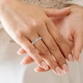 thumbnail image 7 of TimeLe$$ Classics Jewelry for Women - 10K White Gold Wedding Band with Natural Diamonds, Ring Size-6.5, 7 of 7