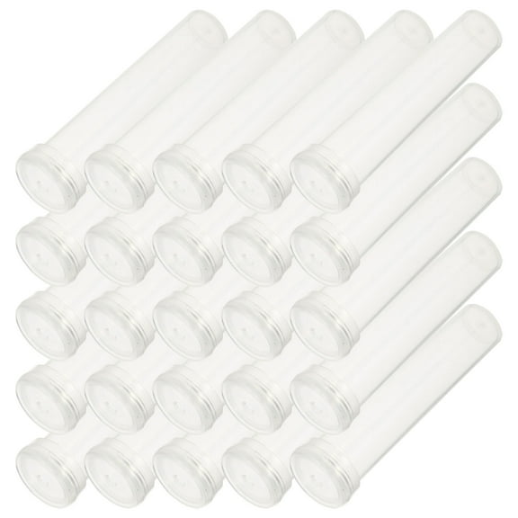 LULULION 25pcs Florist Water Tubes Clear Plastic for Maintaining Flower Freshness
