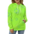 thumbnail image 4 of Lime Green Starburst Pattern 3D Print Hoodie Men Women Autumn Thin Pullover Sweatshirt Vintage Streetwear Tops, 4 of 6