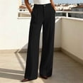 thumbnail image 4 of Kezqiaxn Wide Leg Dress Pants for Women High Waiste Loose Business Casual Office Work Trousers with Pockets Plus Size Fashion, 4 of 7