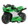 thumbnail image 1 of Motocicleta de Juguete Ticfox Modelo de Aleación Simulación Retroceso Verde, 1 of 14