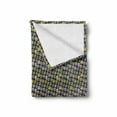 thumbnail image 2 of Fashion Soft Flannel Fleece Blanket, Diagonal Vintage Knitted Clothing Outfits Autumn Spring Winter Seasons, Cozy Plush for Indoor and Outdoor Use, 70" x 90", Dark Brown Multicolor, by Ambesonne, 2 of 6